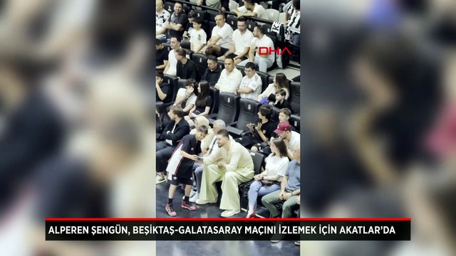 Alperen Şengün, Beşiktaş-Galatasaray maçını izlemek için Akatlar’da