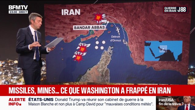 Missiles, mines ... Ce que l'on sait des frappes américaines sur le territoire iranien