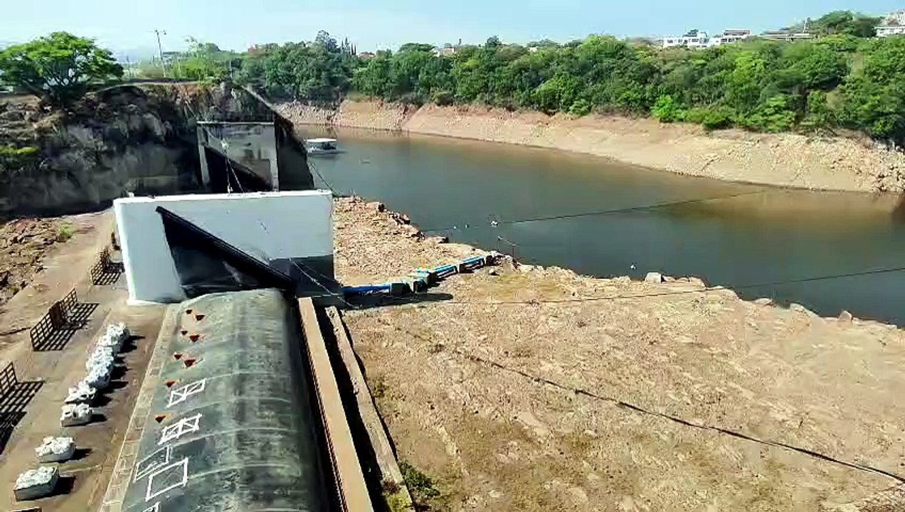Así se encuentra el nivel de agua en la represa Los Laureles