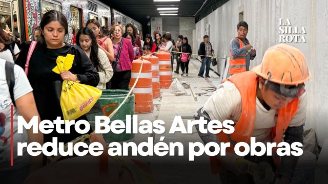 Metro Bellas Artes estrena lámparas y reduce acceso a vagones