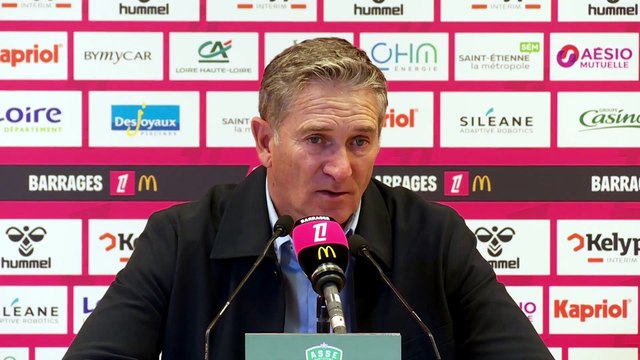 Philippe Montanier après le barrage aller contre Nice (0-0) : « Il nous a manqué l'étincelle » - Foot - Barrages Ligue 1 / Ligue 2 - Saint-Étienne