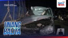 Van, wasak matapos sumalpok sa nakaparadang 10-wheeler sa Brgy. Dinadiawan | Unang Balita