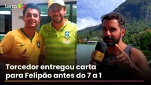 Morador trabalhou na cozinha da Seleção em 2014 e entregou carta pra Felipão antes do 7 a 1