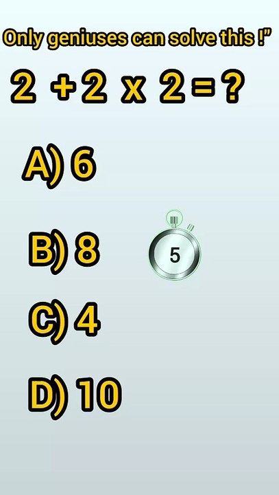 5 Seconds Math Challenge Can You Beat It?