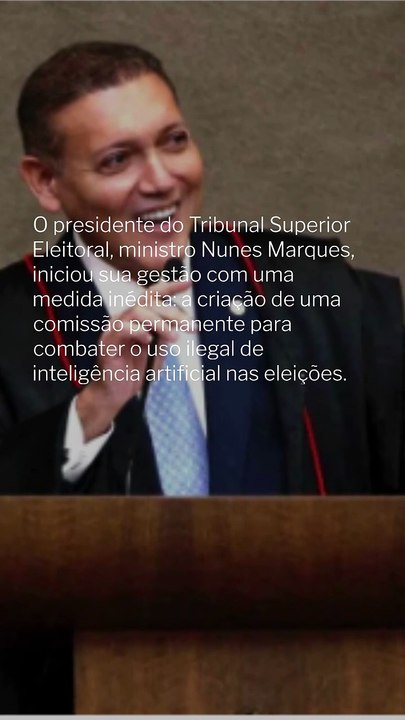 Vídeo - Presidente do TSE cria comissão para combater IA ilegal nas eleições