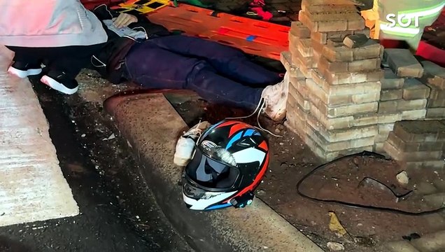 Motociclista fica gravemente ferido após colisão com carro no Bairro Coqueiral em Cascavel