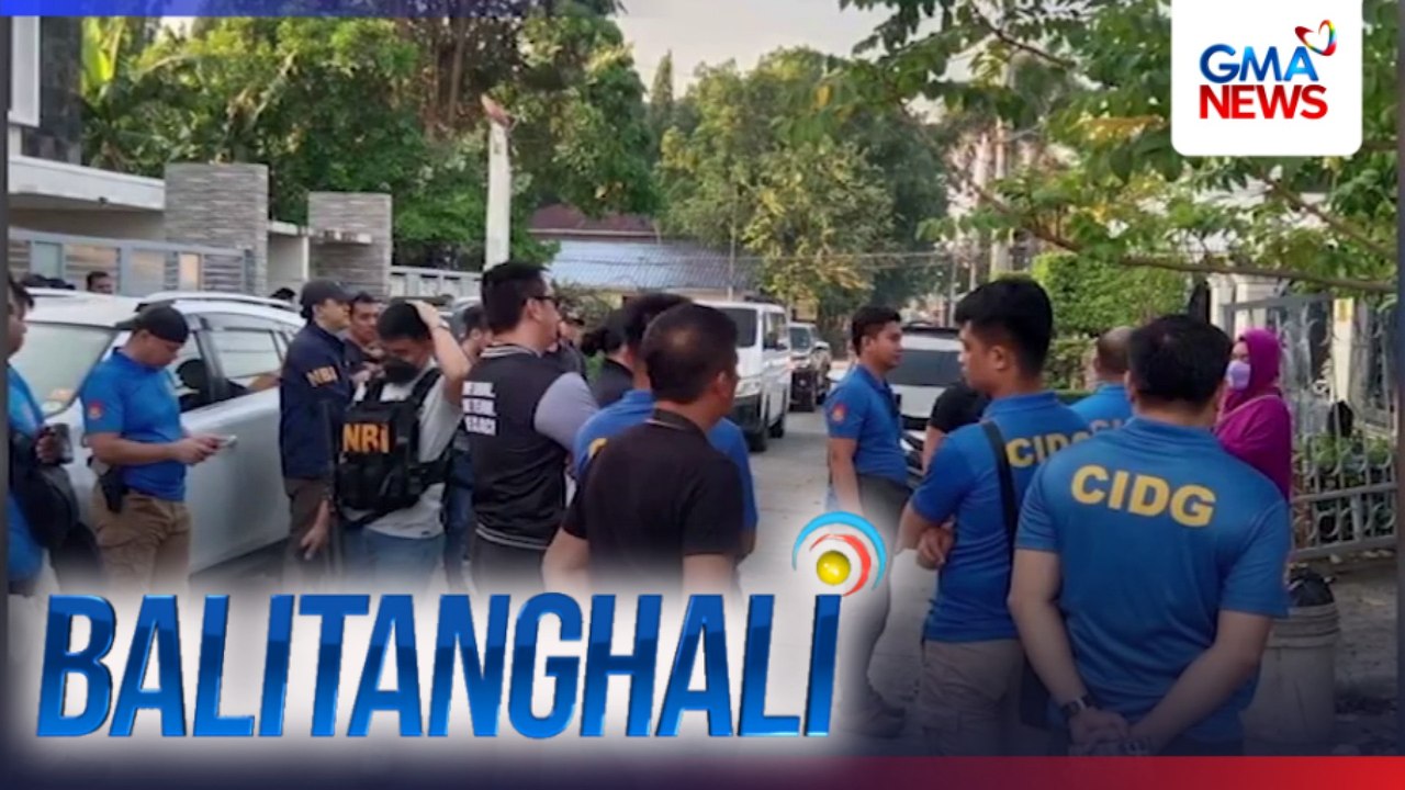 Subdivision sa Brgy. Balibago kung saan umano nagtatago si Sen. Dela Rosa, sinalakay ng PNP-CIDG at NBI; senador, hindi nakita roon | Balitanghali