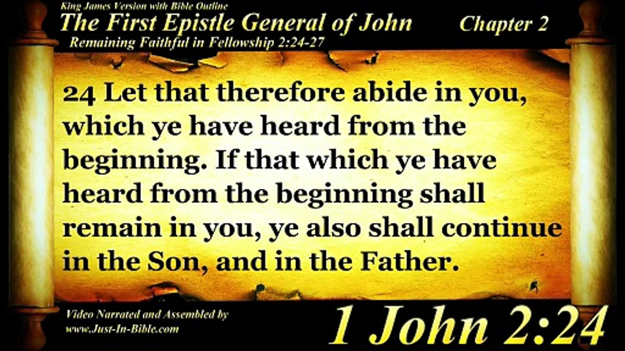 1 John Complete | Bible Book 62 | The Holy Bible | KJV HD Audio Text Read Along