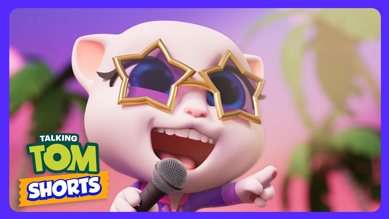 Talking Tom - Duelo de estrellas de rock! - Dibujos Infantiles