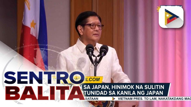 PBBM, binisita at kinamusta ang Filipino community sa Japan; mga kabataan sa Japan, hinimok na sulitin ang mga oportunidad sa kanila ng Japan | ulat ni Kenneth Paciente