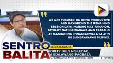 Ilang priority bill, target maipasa ng Kamara bago mag-adjourn ang Kongreso sa susunod na Linggo | ulat ni Vel Custodio