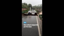 En Chine : un pont s'effondre, une voiture emportée par les eaux