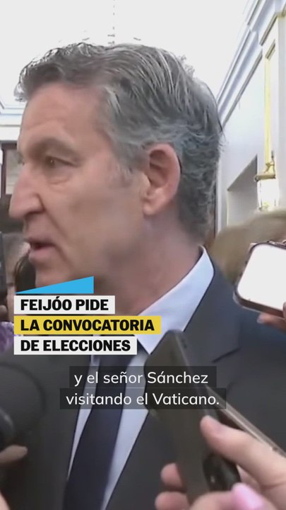 Feijóo: "Estamos hablando de once sumarios de corrupción y el señor Sánchez visitando el Vaticano"
