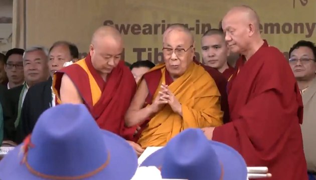 Dalai Lama Attends Penpa Tsering’s Swearing-In as Sikyong