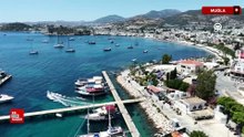 Muğla sahillerinde bayram tatili yoğunluğu yaşanıyor