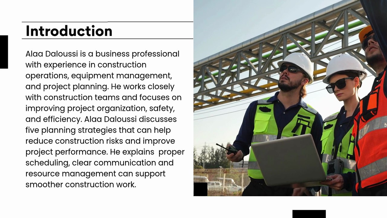 Alaa Daloussi Discusses 5 Planning Strategies to Avoid Construction Risks