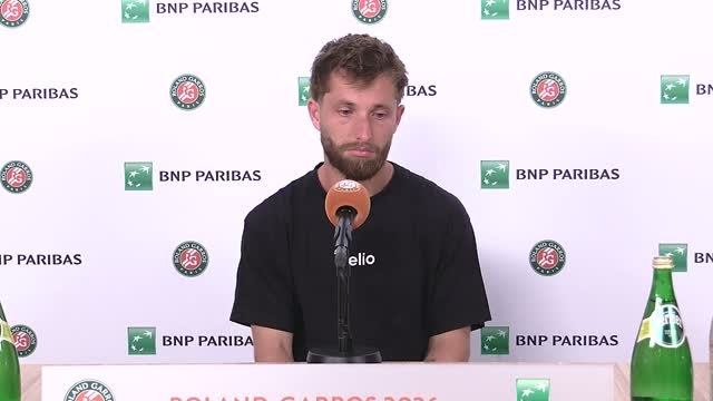 Roland-Garros - Moutet : Je ne joue pas bien au tennis