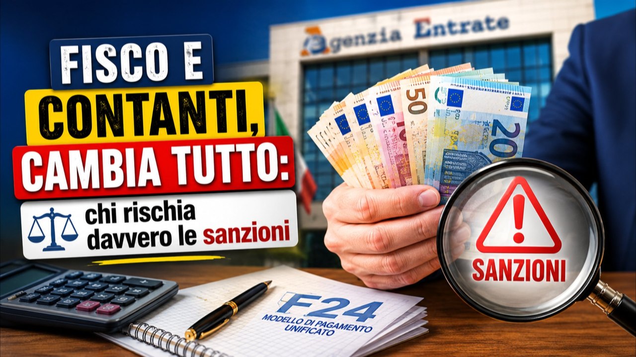 FISCO E CONTANTI, cambia tutto chi rischia davvero le sanzioni