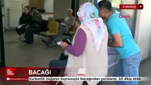 Kurbanlık boğanın boynuzuyla bacağından yaralandı, 60 dikiş atıldı
