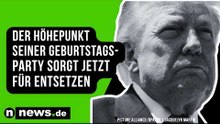 Donald Trump: Der Höhepunkt seiner Geburtstagsparty sorgt jetzt für Entsetzen