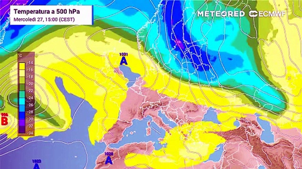 Isobare e precipitazioni.