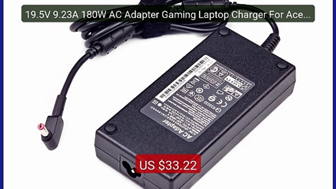 19.5V 9.23A 180W AC Adapter Gaming Laptop Charger For Acer Pr... -- Amazing Value 2026 | Must Have!