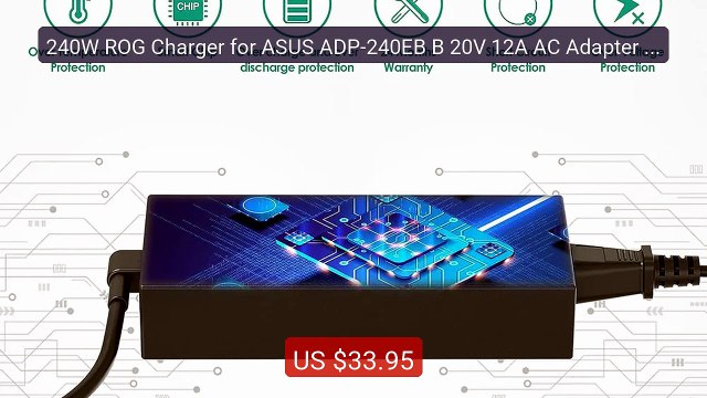 240W ROG Charger for ASUS ADP-240EB B 20V 12A AC Adapter ASUS ... Hot Deal 2026 | Limited Offer!