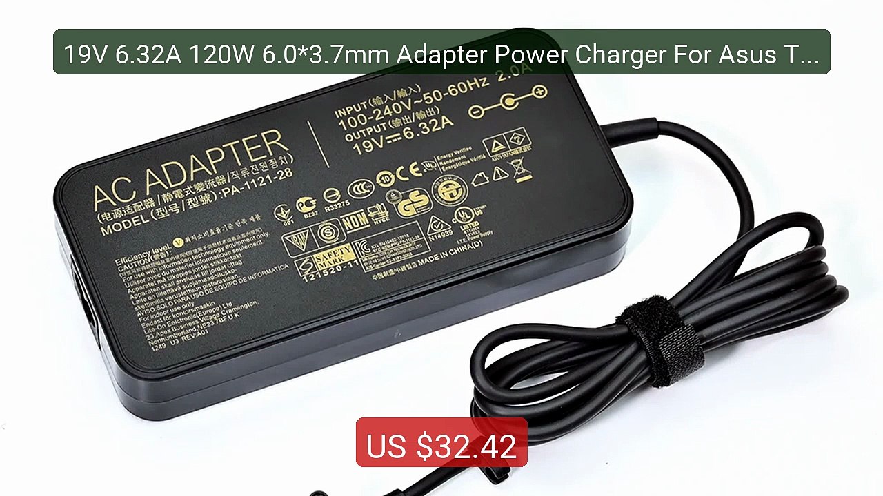 19V 6.32A 120W 6.0*3.7mm Adapter Power Charger For Asus TUF... -- Top Pick 2026 | Unbeatable Price!