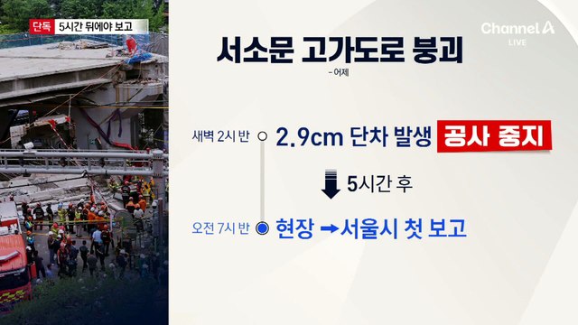 [단독]‘서소문 고가’ 이상 징후 5시간 뒤 보고…차량·열차 통제 안 했다