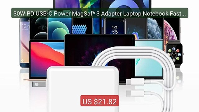 30W PD USB-C Power MagSaf* 3 Adapter Laptop Notebook Fast Charger F... Top Rated 2026 | Buy Now!