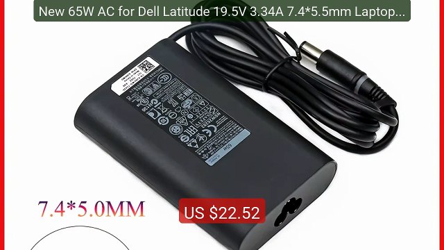 New 65W AC for Dell Latitude 19.5V 3.34A 7.4*5.5mm Laptop Ac Adapt... Best Deal 2026 | Shop Now!