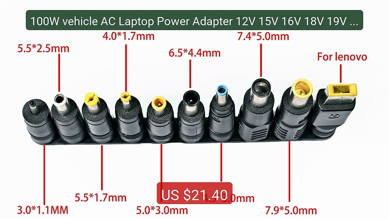 100W vehicle AC Laptop Power Adapter 12V 15V 16V 18V 19V 4.5A 20V 2... -- Top Rated 2026 | Buy Now!