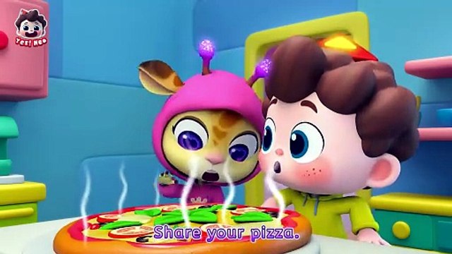 Can You Share The Pizza Sharing Is Caring - Good Manners - Kids Songs - Yes!Neo {4}