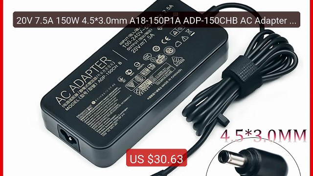20V 7.5A 150W 4.5*3.0mm A18-150P1A ADP-150CHB AC Adapter La... Top Pick 2026 | Unbeatable Price!