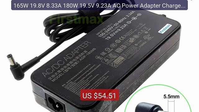 165W 19.8V 8.33A 180W 19.5V 9.23A AC Power Adapter Charger Cord for... Top Rated 2026 | Buy Now!