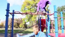 The Amazing Blue Spiderman vs Joker - Real Life Superhero Battle!