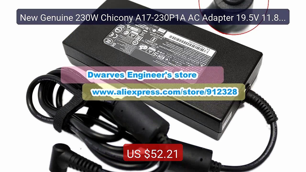 New Genuine 230W Chicony A17-230P1A AC Adapter 19.5V 11.8A Ch... -- Amazing Value 2026 | Must Have!