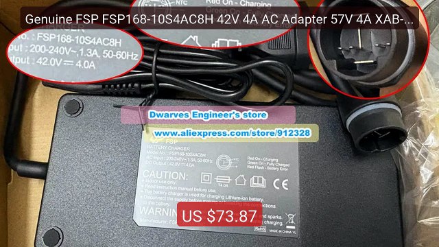 Genuine FSP FSP168-10S4AC8H 42V 4A AC Adapter 57V 4A XAB-HC2A1... Hot Deal 2026 | Limited Offer!