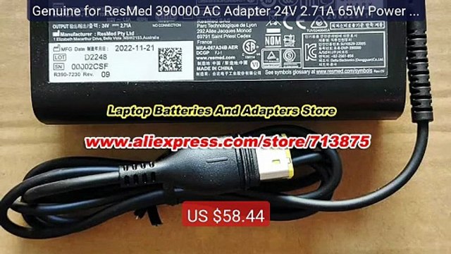 Genuine for ResMed 390000 AC Adapter 24V 2.71A 65W Power Supply for... Top Rated 2026 | Buy Now!