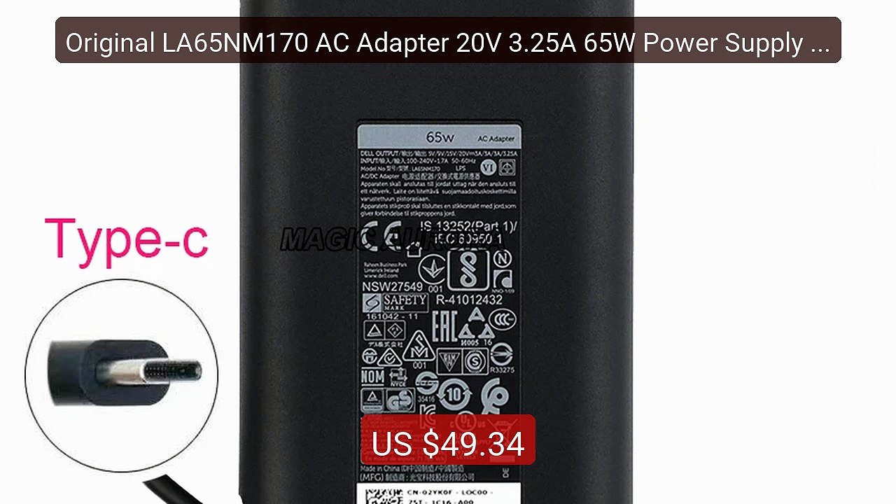Original LA65NM170 AC Adapter 20V 3.25A 65W Power Supply For ... -- Amazing Value 2026 | Must Have!