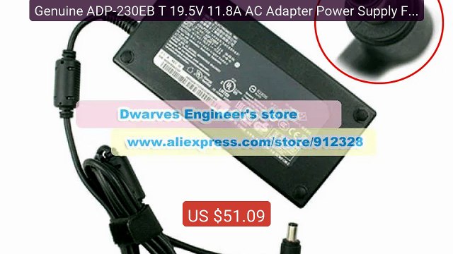 Genuine ADP-230EB T 19.5V 11.8A AC Adapter Power Supply For As... Hot Deal 2026 | Limited Offer!