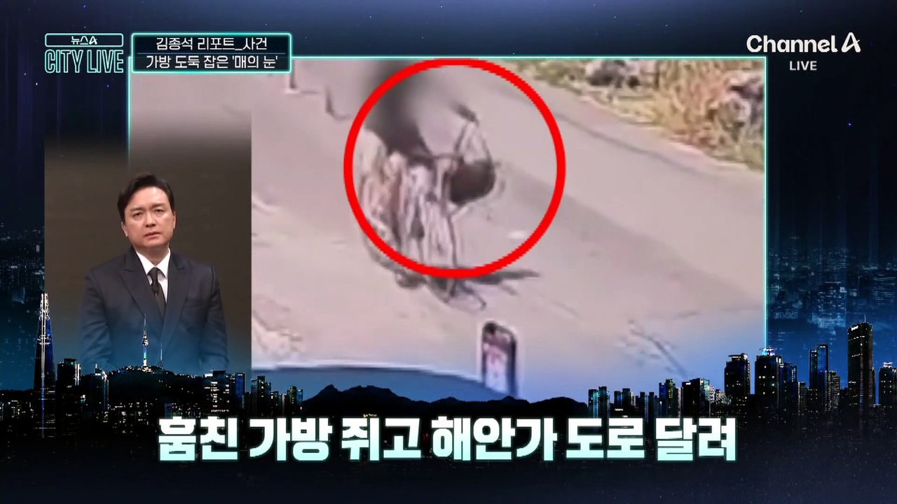 [김종석의 리포트]훔친 가방 쥐고 해안가 도로 달려…‘매의 눈’에 걸렸다