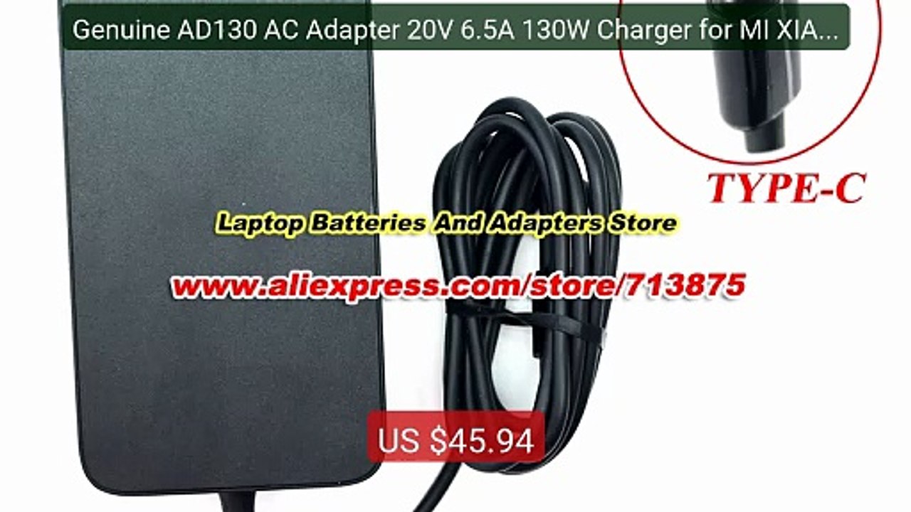 Genuine AD130 AC Adapter 20V 6.5A 130W Charger for MI XIAOMI P... -- Hot Deal 2026 | Limited Offer!