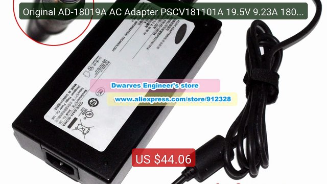 Original AD-18019A AC Adapter PSCV181101A 19.5V 9.23A 180W ... Top Pick 2026 | Unbeatable Price!