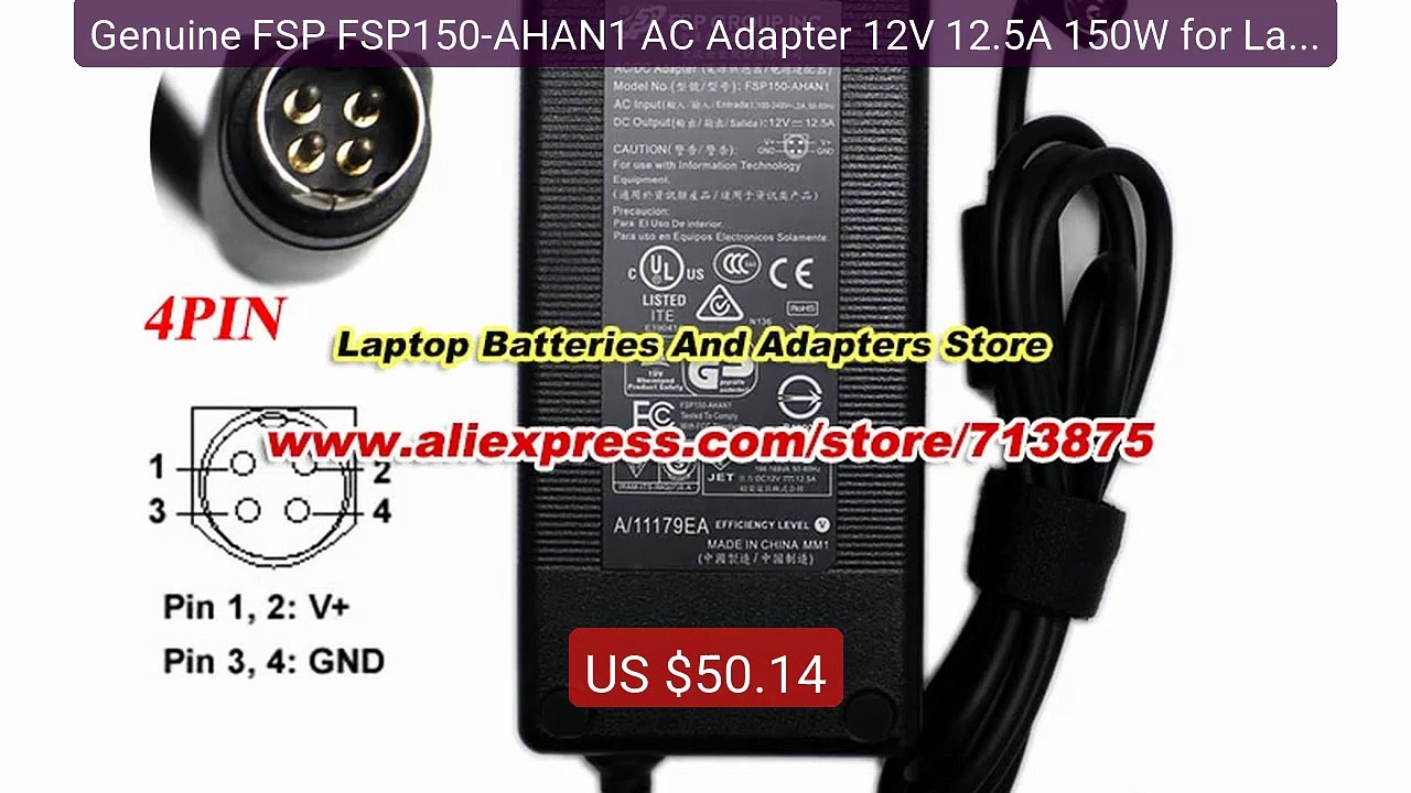 Genuine FSP FSP150-AHAN1 AC Adapter 12V 12.5A 150W for Lacie 5... -- Best Buy 2026 | Great Quality!