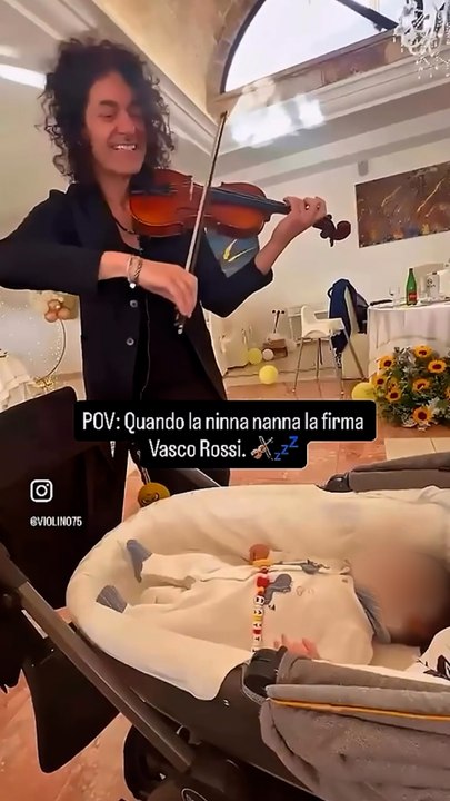 La ninna nanna col violino sulle note di Vasco Rossi: il video