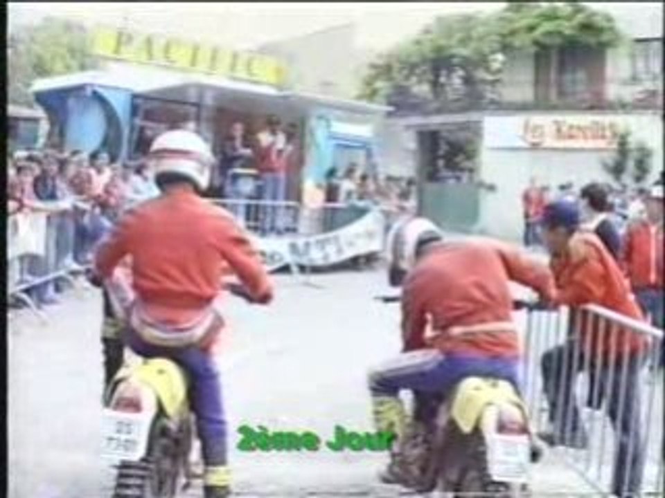 Championnat d'europe d'enduro Saint Marcel d'Ardèche 1987