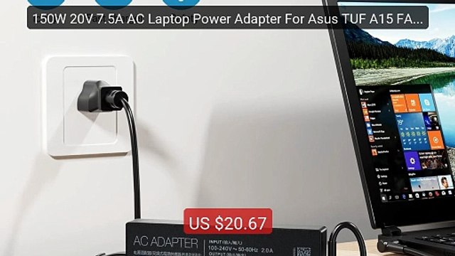150W 20V 7.5A AC Laptop Power Adapter For Asus TUF A15 FA506 TUF506... Top Rated 2026 | Buy Now!