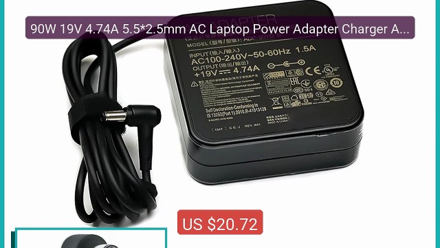 90W 19V 4.74A 5.5*2.5mm AC Laptop Power Adapter Charger ADP-90... Best Buy 2026 | Great Quality!