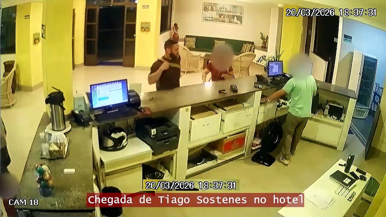 Vídeo mostra ação de policial penal acusado de matar companheira em hotel